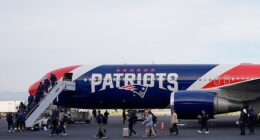 The New England Patriots were the first to arrive in the Bay Area ahead of Super Bowl LX
