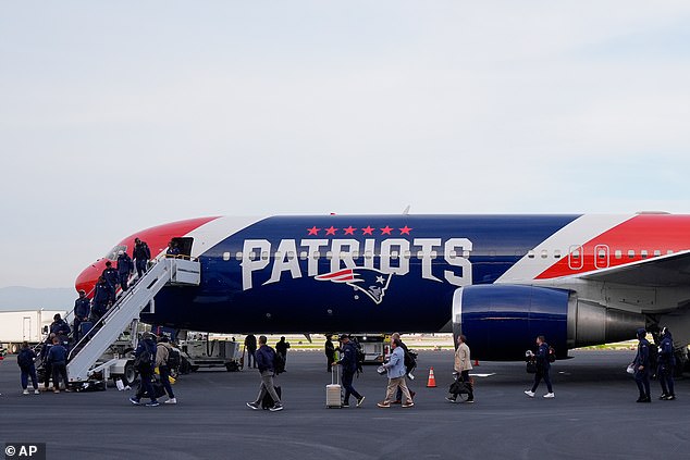 The New England Patriots were the first to arrive in the Bay Area ahead of Super Bowl LX