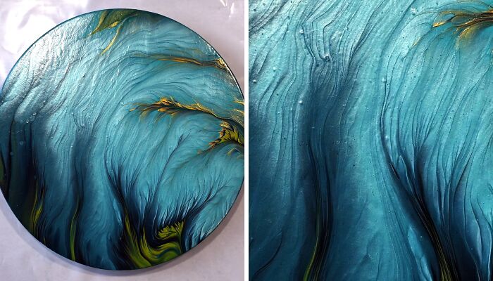 Simplicity: Here’s A Tutorial For My Beautiful Under The Sea Acrylic Pour Painting