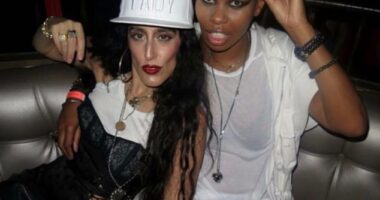 Skunk Anansie frontwoman Skin's life with her nightlife personality wife Ladyfag,(left) who she got engaged to in lockdown