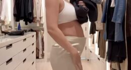 Sofia Richie gave her fans a rare look at her growing baby bump in a video posted to Instagram on Thursday
