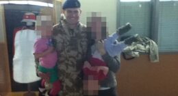 Lieutenant Colonel Mark Teeton fought back tears as he recalled how a knife-wielding stranger fixated with the murder of Fusilier Lee Rigby leapt on him outside a barracks