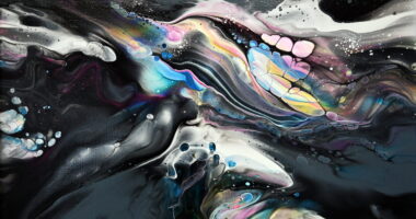 Splash Of Colour: Acrylic Pour Painting With Leftover And Scrape-Off Paint