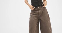 Australian shoppers are rushing to Target Australia after a $50 pair of Lily Loves Horseshoe Leg Jeans (pictured) sparked a frenzy online, with many calling them the perfect dupe for a cult $159.95 style from Levi's