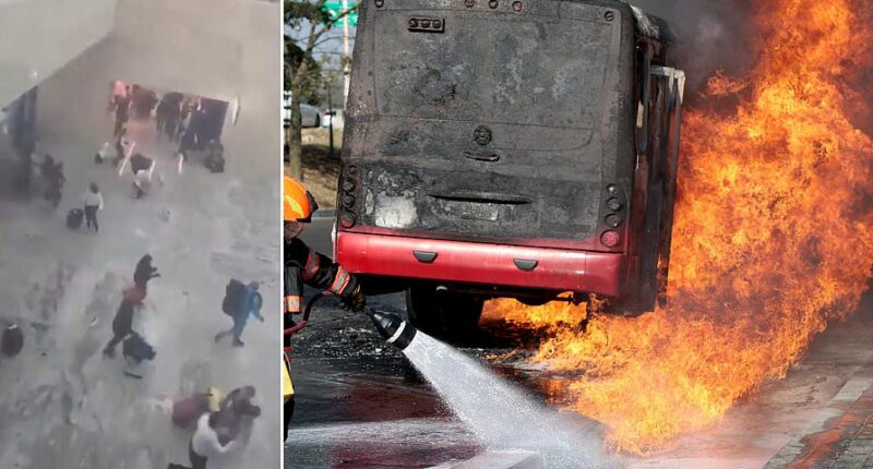 Terrified tourists in Puerto Vallarta watch shops and pharmacies get torched to the ground and toxic fumes blanket beaches: Live updates