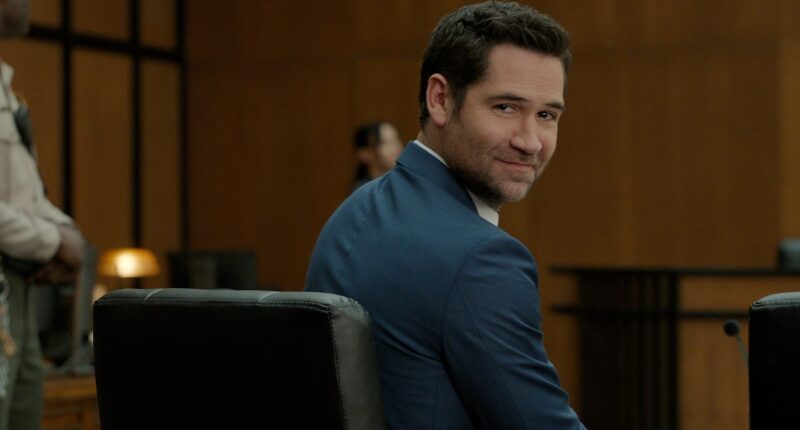 The Lincoln Lawyer. Manuel Garcia-Rulfo as Mickey Haller in episode 410 of The Lincoln Lawyer