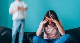 Mother-of-four Maria Goodman says the violent behaviour of her youngest son Henry, who is severely autistic, has ruined life for her and her family – which is taboo to admit (picture posed by models)