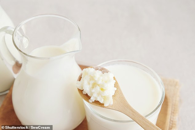 Kefir is a fermented milk, similar to a thin yoghurt, that is rising in popularity thanks to its gut health benefits. Just 250ml supplies around 40 per cent of your daily calcium needs