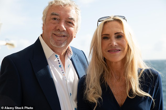 John Virgo, whose death was announced on Wednesday, pictured with his third wife Rosie Ries who he married in 2009