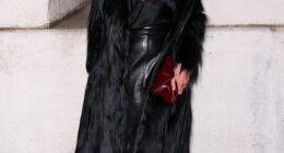 In recent months, leather has slowly started to make a resurge, with Kim Kardashian, Kate Moss (pictured) and Hailey Bieber often seen leaning towards a leather ensemble