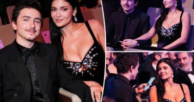 Timothée Chalamet, Kylie Jenner match in black at BAFTA Awards 2026