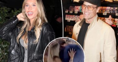 Tom Brady cozies up to Alix Earle on the dance floor during private Super Bowl party