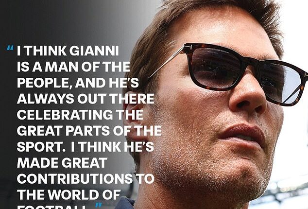 FIFA shared a number of tributes to Gianni Infantino, including one from NFL legend, Tom Brady