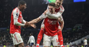 Arsenal got the better of Tottenham in the north London derby in a major boost to their Premier League title hopes