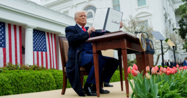 Trump Announces Tariffs Have Slashed U.S .Trade Deficit by 78%.