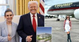 President Donald Trump has installed his 26-year-old executive assistant as the latest member of the panel meant to oversee his controversial White House ballroom project. Chamberlain Harris, deputy director of Oval Office operations, will be sworn in at Thursday's meeting of the Commission of Fine Arts — one of two bodies that must approve the scheme. Harris, the deputy director of Oval Office operations, didn't study art or architecture in college, majoring in political science at the University of Albany, SUNY, with minors in communications and economics, according to a Washington Post report on the pick. What she lacks in experience, she makes up for in loyalty.