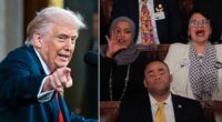 President Donald Trump on Wednesday floated that Democratic Representatives Ilhan Omar and Rashida Tlaib should 'get on a boat' and leave the U.S. after they interrupted his State of the Union address. While Trump stayed mostly restrained during his hour and 48-minute-long speech to Congress Tuesday night, he unleashed a furious tirade about the pair of Democrats - and two Hollywood celebrities - at lunchtime Wednesday. Trump suggested that he'd like to see Omar, Tlaib, actor Robert De Niro - who was protesting against Trump in Washington on Tuesday - and Rosie O'Donnell , a longtime foe of the President, float away.