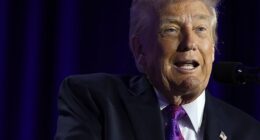 President Donald Trump spoke for over an hour at the National Prayer Breakfast in Washington, DC, on Thursday. His remarks included loads of jokes that kept the audience cackling