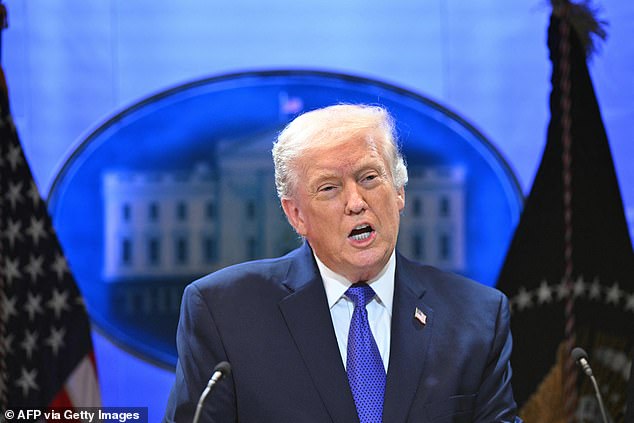 'It's my opinion that the court has been swayed by foreign interests and a political movement that is far smaller than people would ever think,' the president said from the White House Briefing Room