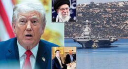Donald Trump ’s peace envoys are locked in high-stakes nuclear talks in Geneva on Thursday with the Iranians as the president makes a final push for diplomacy while one of America’s largest warships steams toward the Middle East. The USS General Ford will arrive to the region on Friday equipped with 5,000 US servicemembers, as well as an array of advanced aerial and navy firepower. The talks are seen as the administration’s last-ditch effort to peacefully defuse military tensions with Iran , according to Axios.