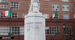 Christopher Columbus statue in Baltimore