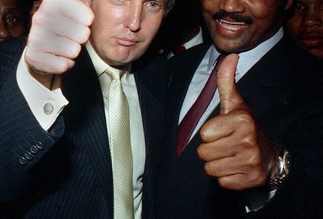 Trump turns Jesse Jackson tribute into explosive attack on Obama as he denies being racist