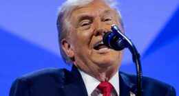Donald Trump speaks during the 56th annual World Economic Forum, in Davos, Switzerland, January 21