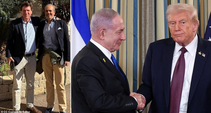 Conservative podcasting titan Tucker Carlson says he and his staff were detained in Israel on Wednesday following an interview with Mike Huckabee, Donald Trump's current ambassador to the country. The former Fox News host flew into Tel Aviv on Wednesday for a sit-down interview with Huckabee, who challenged Carlson to speak to him directly following an online spat about Israel's treatment of Christians. Carlson, who frequently criticizes Israel for its military actions in Gaza and treatment of Christians, took Huckabee up on his offer.