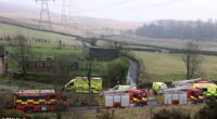 Two men have died after a light aircraft crashed near a lake in Greater Manchester earlier on Tuesday, police have confirmed
