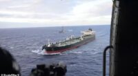 A month¿long pursuit in Venezuela stretching all the way around the Indian Ocean, resulted in U.S. forces capturing on oil tanker that attempted flee quarantine