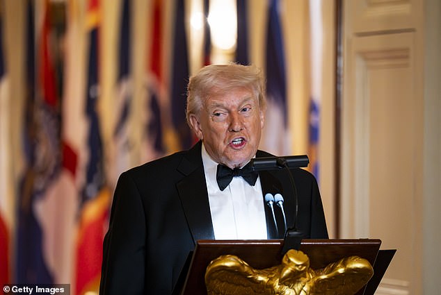 President Donald Trump has strongly alluded to military action against Iran if the nation does not come to the table on nuclear negotiations. The president is pictured above on Saturday