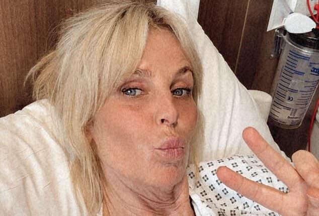 Ulrika Jonsson has revealed that she is recovering from a procedure to remove her varicose veins