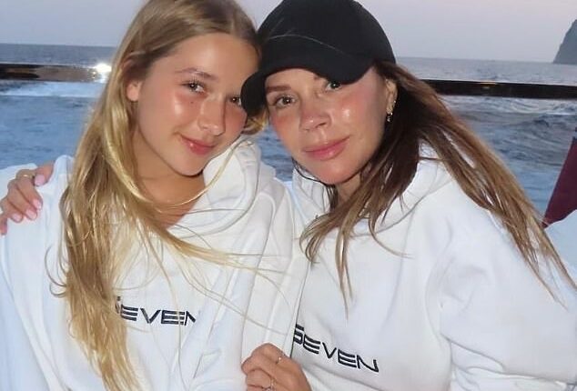 Victoria Beckham has extended an olive branch to estranged son Brooklyn as she shared Harper's Valentine tribute to 'best big brothers in the world' on Saturday