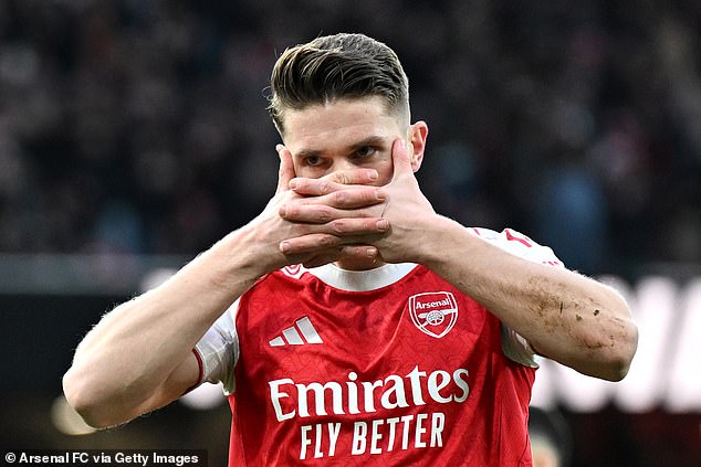 Viktor Gyokeres is now Arsenal's leading goalscorer in all competitions this season with 13