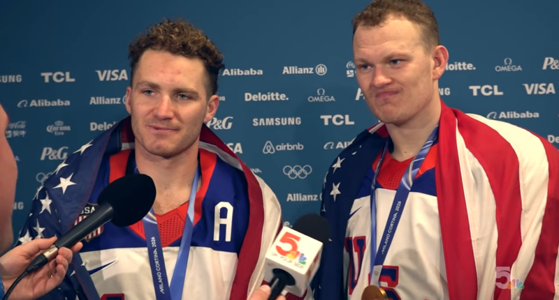 Team USA hockey interview.