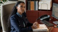 Yaya DaCosta as Andrea Freemann, Manuel Garcia-Rulfo as Mickey Haller in episode 303 of The Lincoln Lawyer