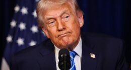 President Donald Trump's Truth Social account reposted a video that contained a brief clip depicting Barack and Michelle Obama as apes