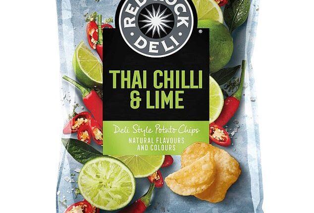 The Woolworths shopper noticed her favourite Red Rock Deli Thai Chilli Lime chips were missing from shelves, with its shelf label nowhere to be seen