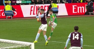 Somehow the officials missed the fact that Aston Villa's Lucas Digne handled the ball IN the area on Saturday at Villa Park - but give me human error over VAR every day of the week
