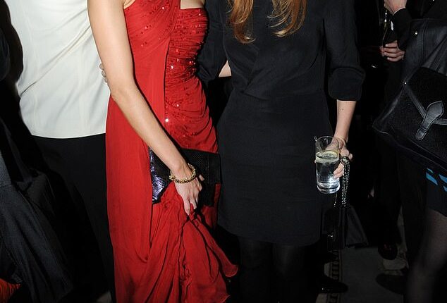 Donna Air and Princess Beatrice pictured at a Fundraising dinner at The Dorchester in London on March 10, 2012