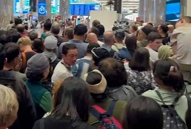 Chaos at airports across the Gulf, including Dubai (pictured), as Iran hit back with drone and missile strikes, stranding approaching 100,000 Brits in a region where 300,000 people from the UK live