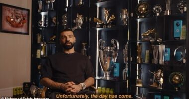 Mohamed Salah announced that he will be leaving Liverpool in an emotional video on Tuesday