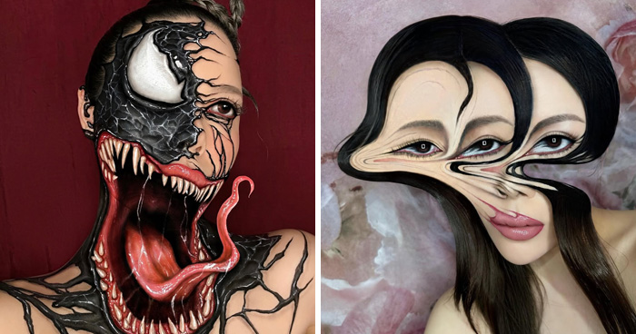 26 Surreal Makeup Illusions By This Artist That Might Make Your Brain Do A Double Take (New Pics)