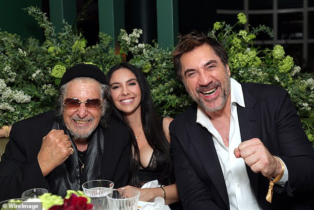 Al Pacino, 85, and his baby mama Noor Alfallah, 32, fueled romantic reunion rumors again as they cozied up together at the CHANEL and Charles Finch Annual Pre-Oscar Dinner at The Polo Lounge in Beverly Hills on Saturday alongside fellow guest Javier Bardem