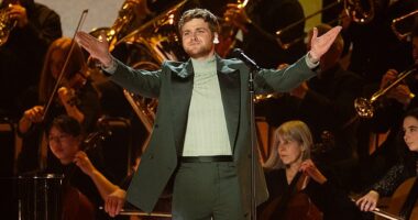 Alex Warren took to social media Saturday to celebrate his successful BRITs performance following his Grammys disaster