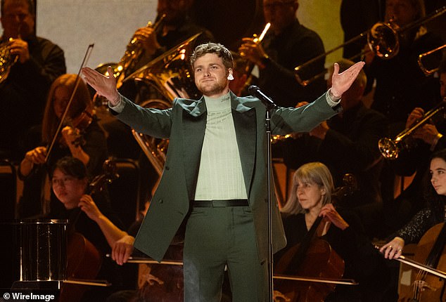 Alex Warren took to social media Saturday to celebrate his successful BRITs performance following his Grammys disaster