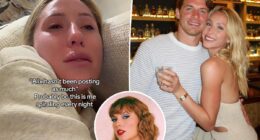 Alix Earle sobs over Taylor Swift song after seeing ex Braxton Berrios for first time since their breakup