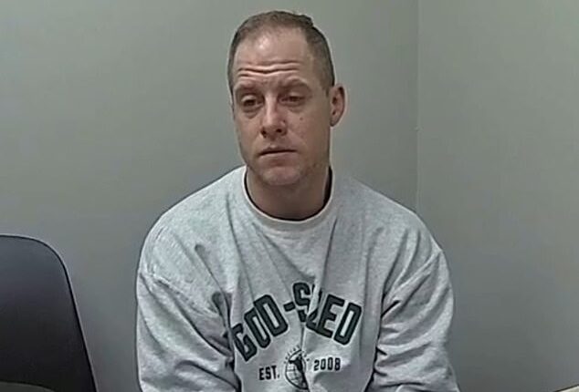 The guardians of the children of American Idol contestant Caleb Flynn, 39, who is accused in the murder of his wife, are looking to obtain a restraining order against him from using the family finances. Flynn is pictured in bodycam footage