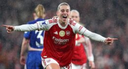 Alessia Russo scored Arsenal's third against Chelsea in their Champions League quarter-final