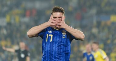 Viktor Gyokeres scored a hat-trick as Sweden beat Ukraine in their World Cup play-off semi-final